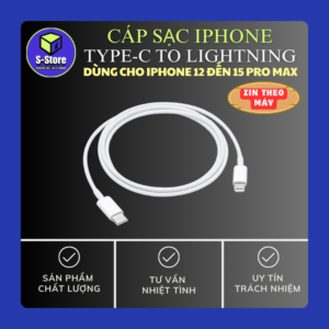 CÁP SẠC IPHONE 11->12 PRO MAX ZIN APPLE